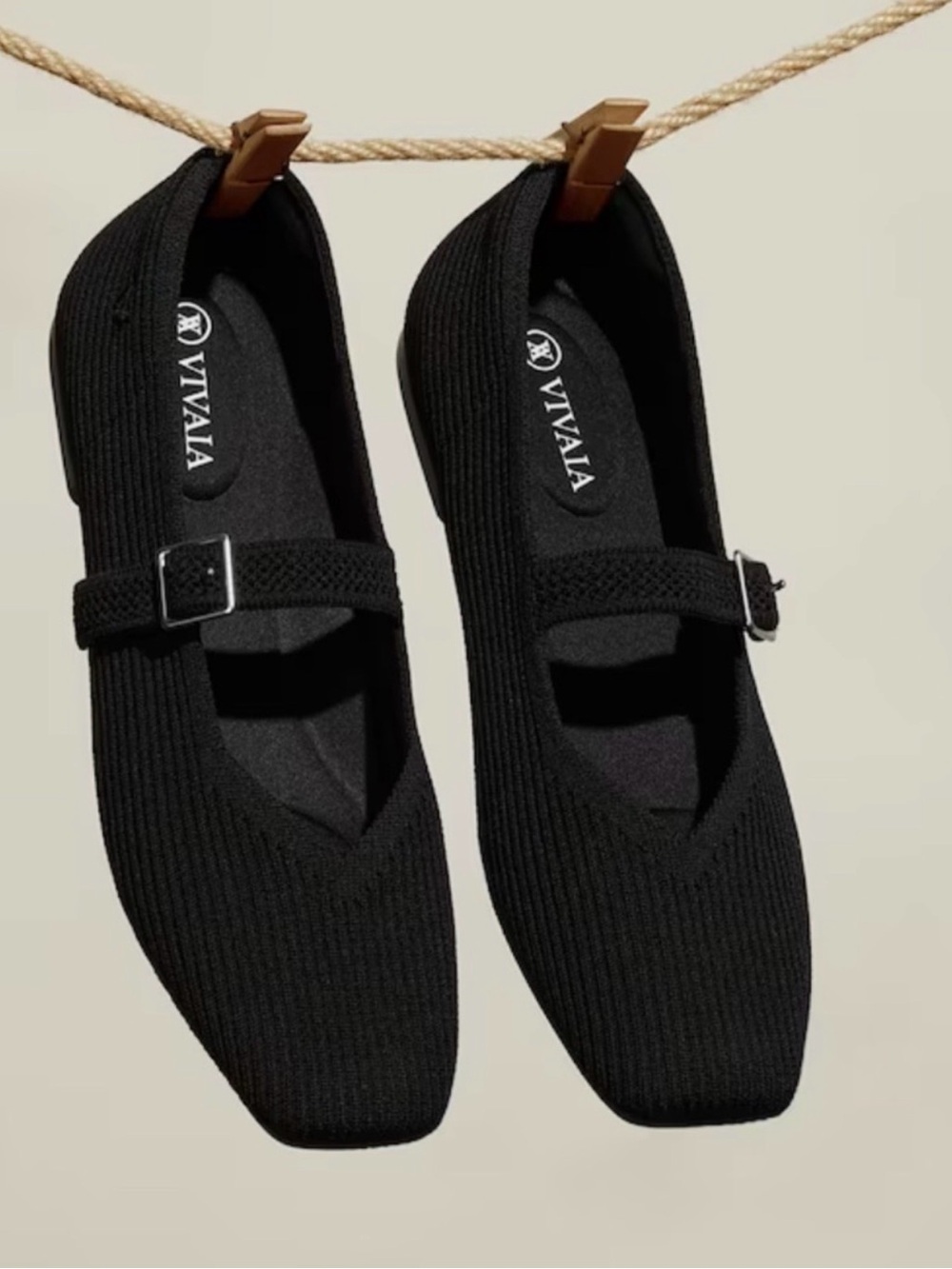 Vivaia Square Toe Mary Jane Flats 8.5